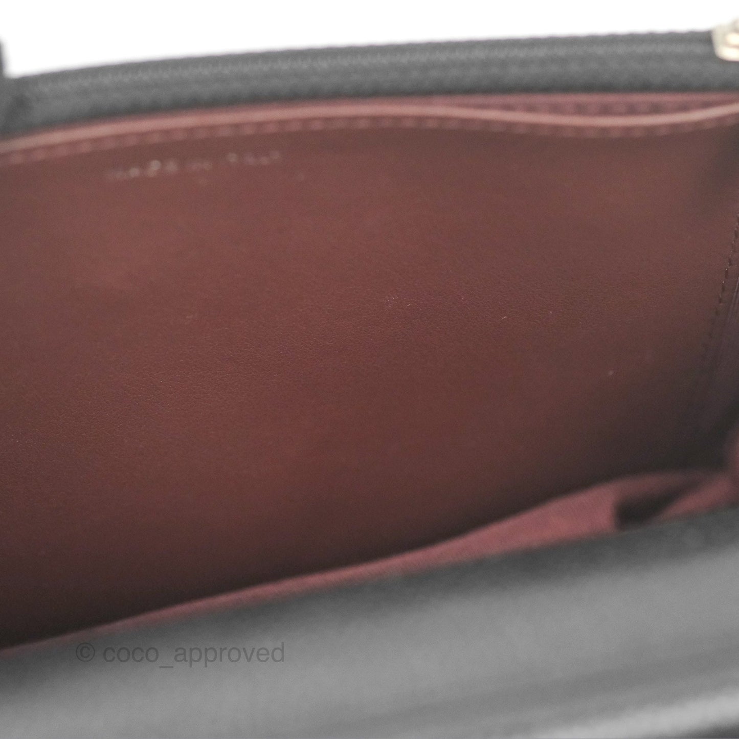 Chanel Classic Chevron Wallet on Chain WOC Black Caviar Silver Hardware