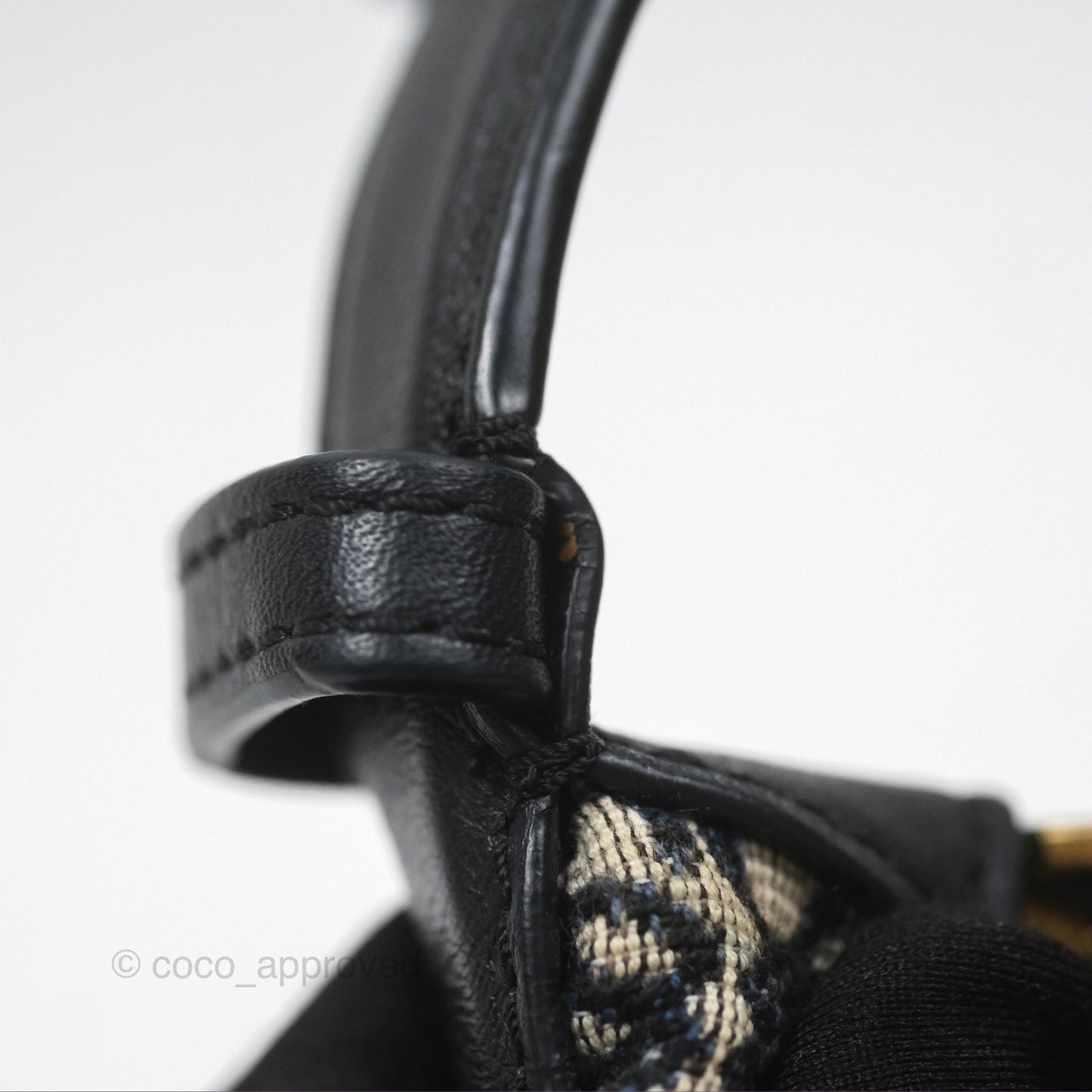 Loewe Small Cubi bag in Anagram Jacquard & Calfskin Navy/ Black