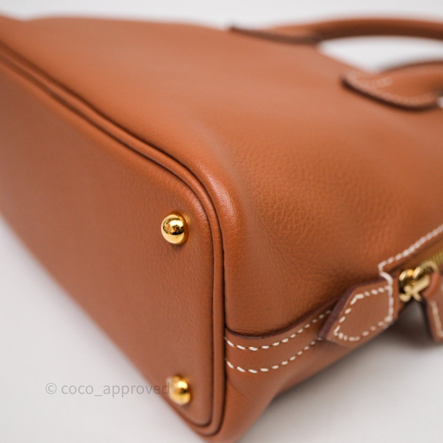 Hermès Bolide Mini 1923 Gold Evercolor Gold Hardware