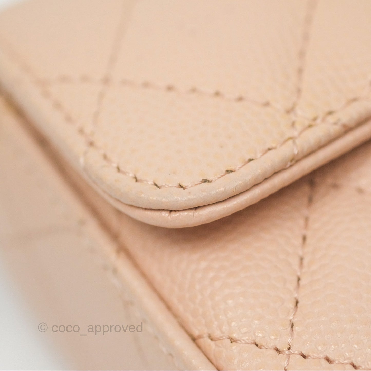 Chanel Mini Clutch With Chain Light Pink Caviar Gold Hardware