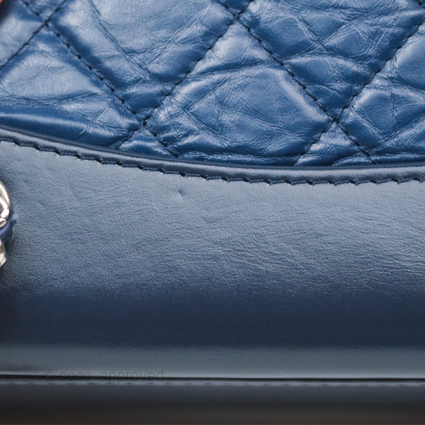 Chanel Small Gabrielle Backpack Navy Aged Calfskin