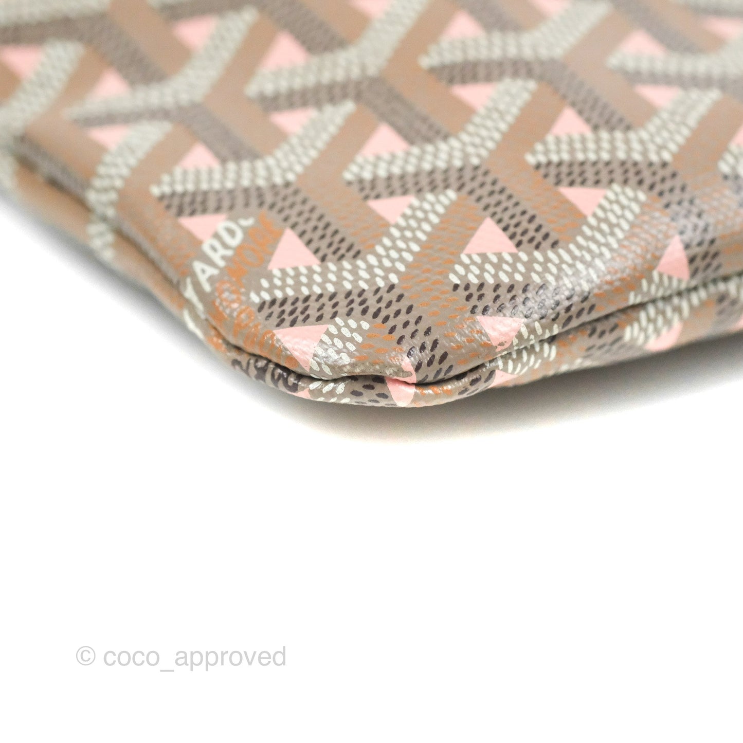 Goyard Poitiers Goyardine Claire-Voie Grege Canvas Rose Poudre