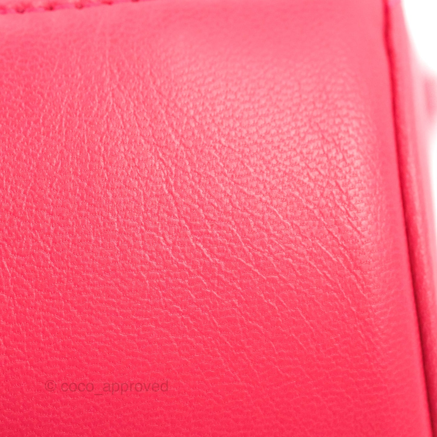 Chanel 19 Round Clutch With Chain Dark Pink Mixed Hardware