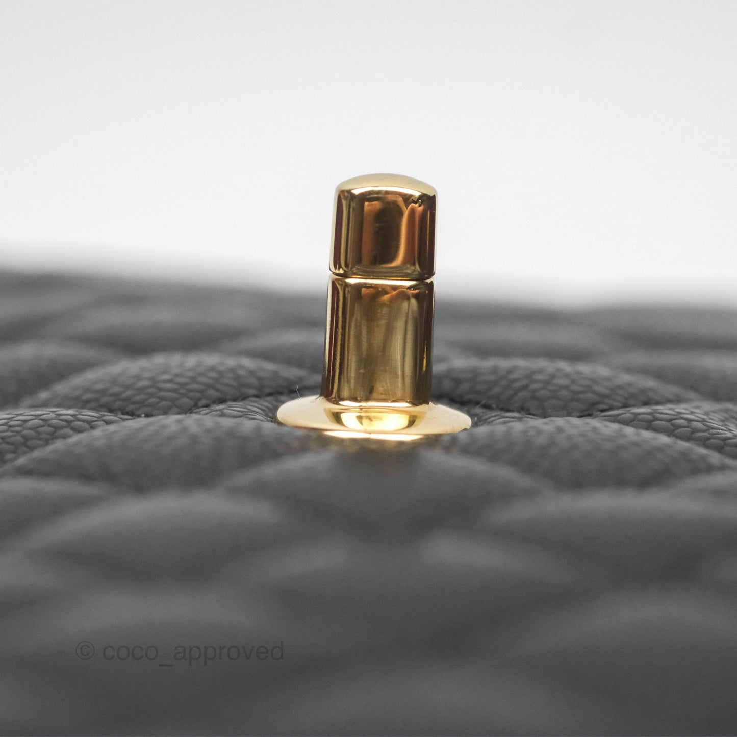 Chanel Small S/M Classic Flap Quilted Black Caviar Gold Hardware