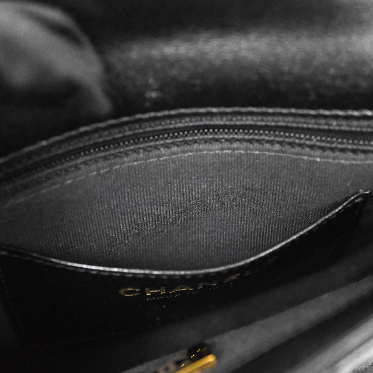 Chanel Small Funky Town Black Lambskin Aged Gold Hardware