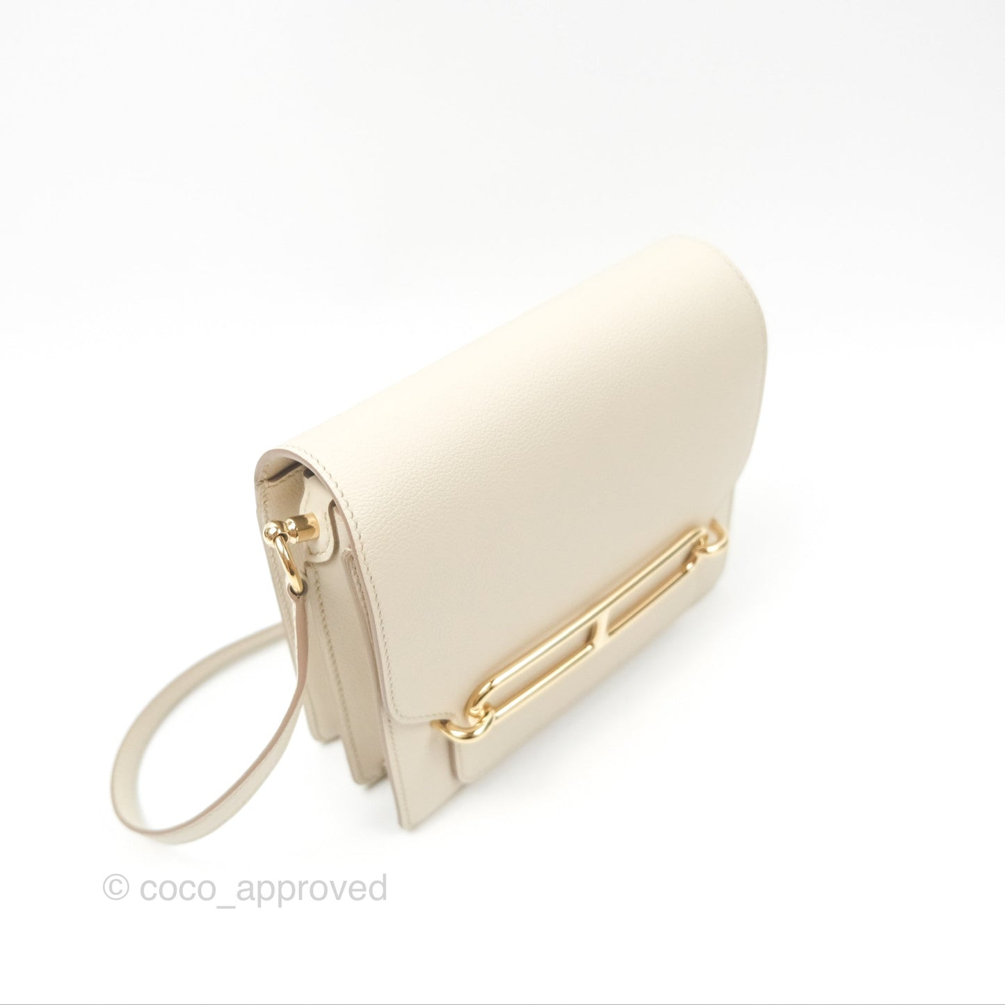 Hermès Roulis Mini 18 Beton Evercolor Permabrass Hardware