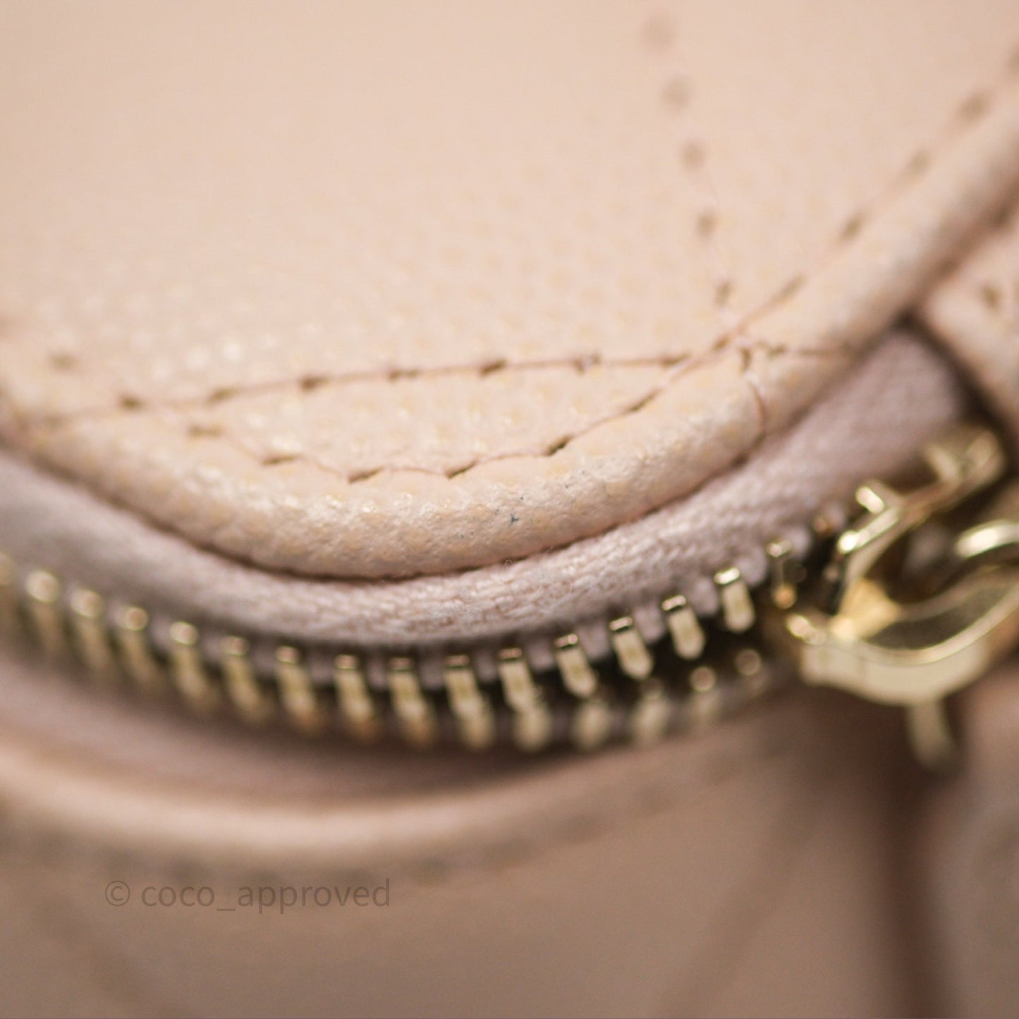 Chanel Vanity with Classic Chain Light Beige Caviar Gold Hardware