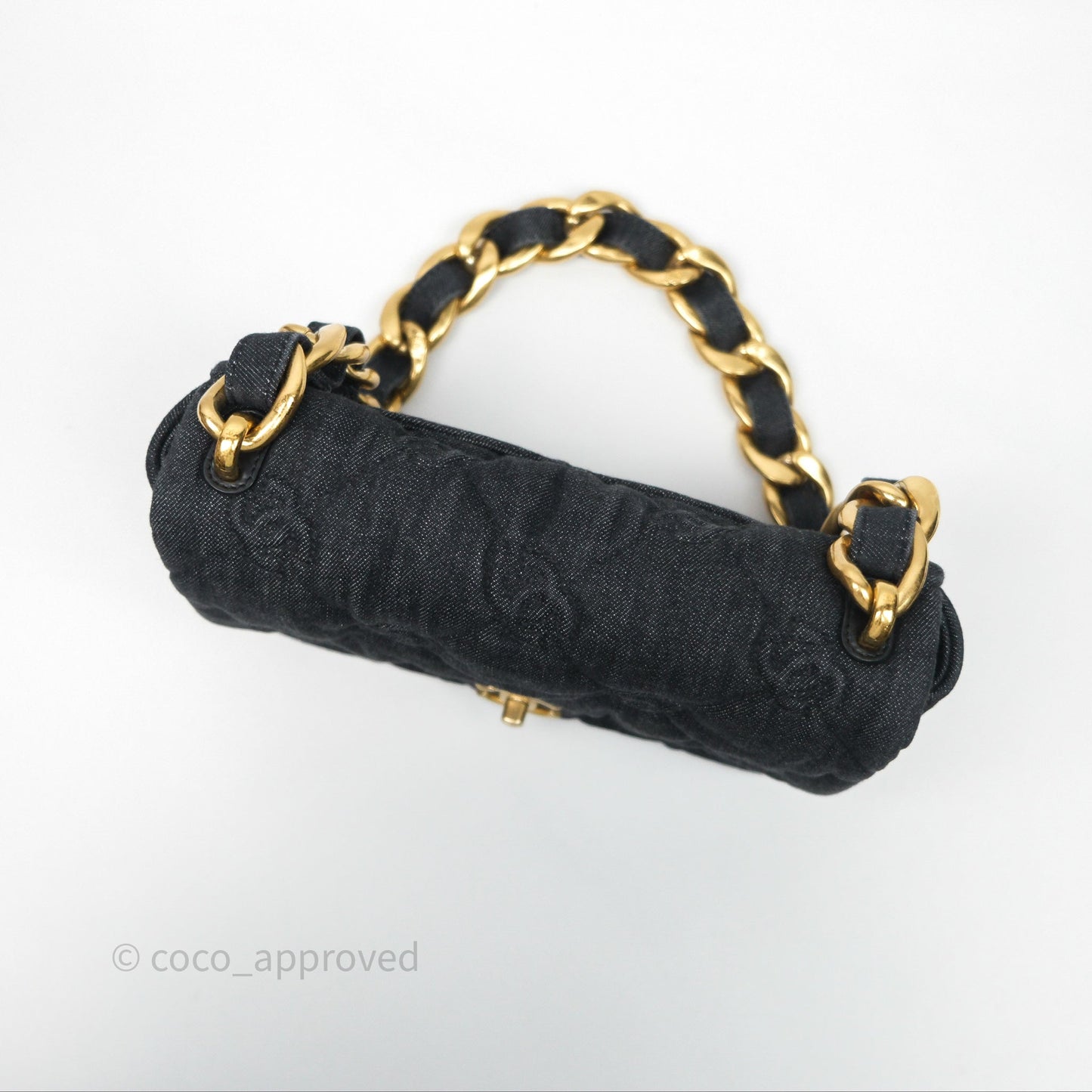 Chanel Medium Funky Town Flap Denim Aged Gold Hardware 22S