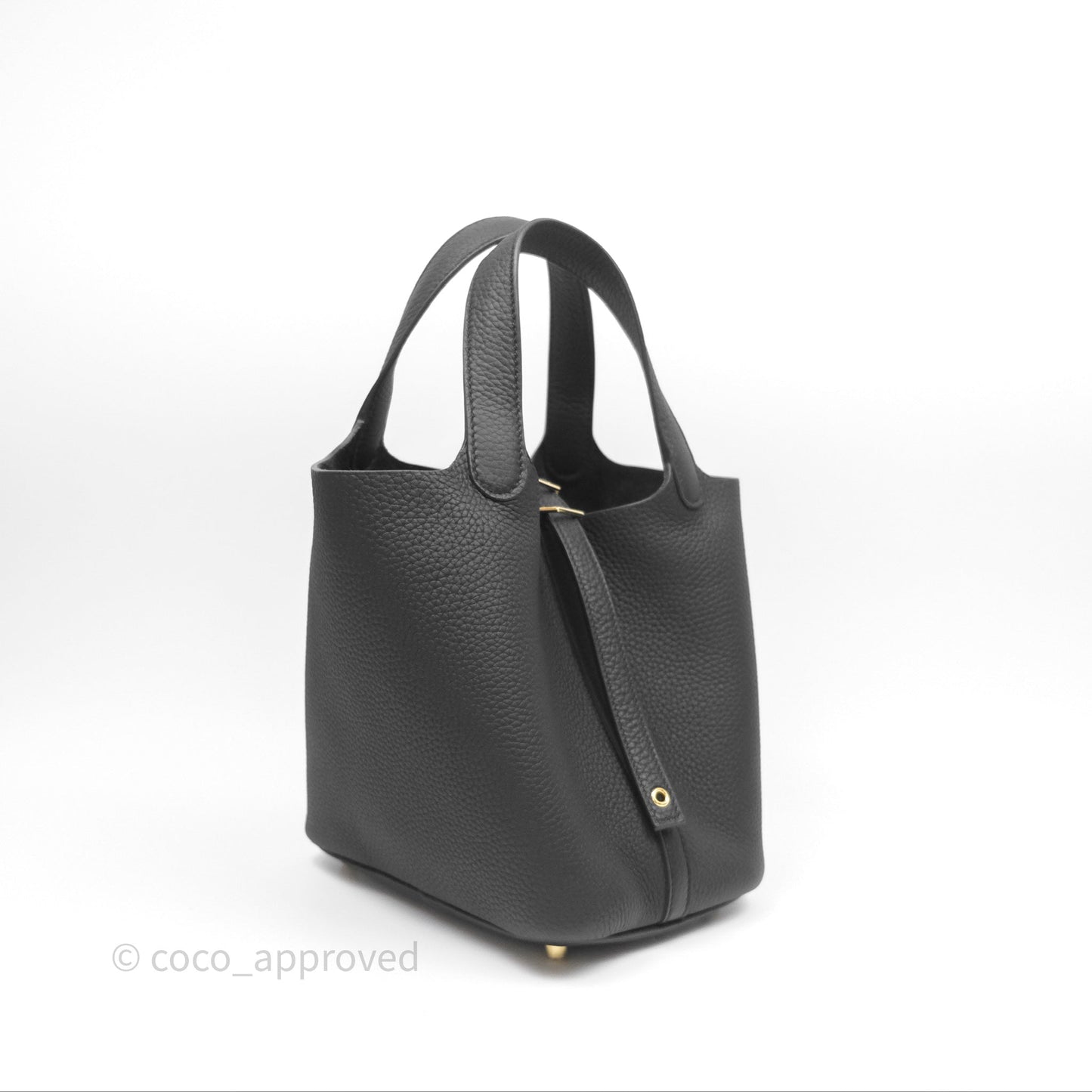Hermès Picotin Lock 18 Black Noir 89 Taurillon Clemence Gold Hardware
