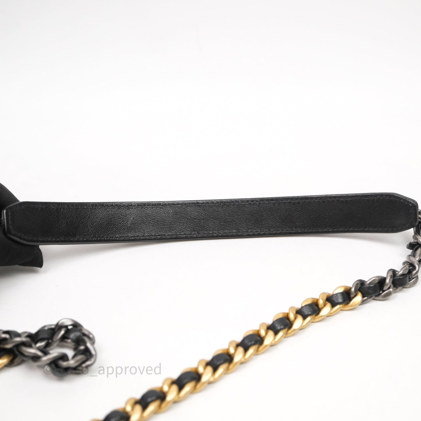 Chanel 19 Wallet on Chain WOC Black Mixed Hardware