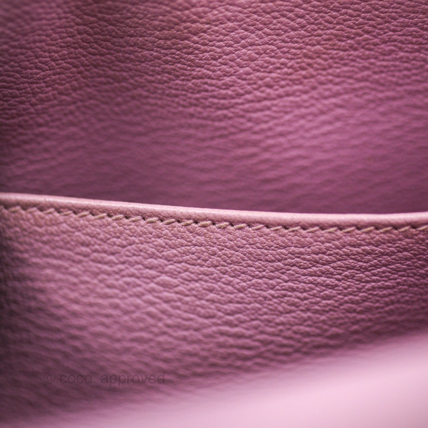 Hermès Sellier Kelly 25 Mauve Sylvestre X9 Epsom Palladium Hardware