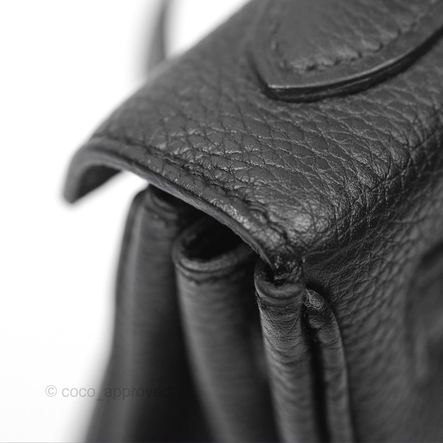 Hermès Retourne Kelly 25 Black Togo Palladium Hardware