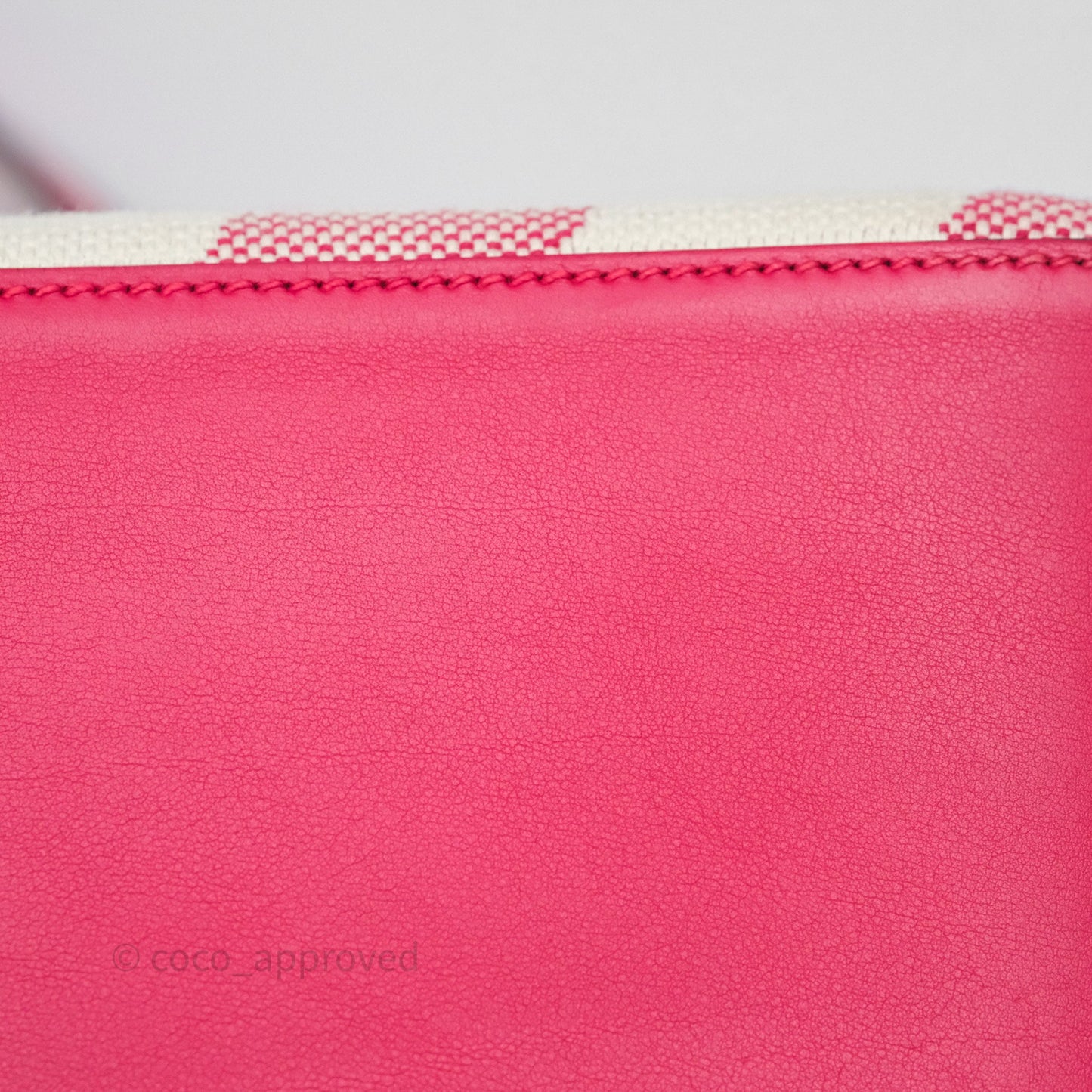 Hermès Cabas H en Biais 40 Bag Ecru / Framboise