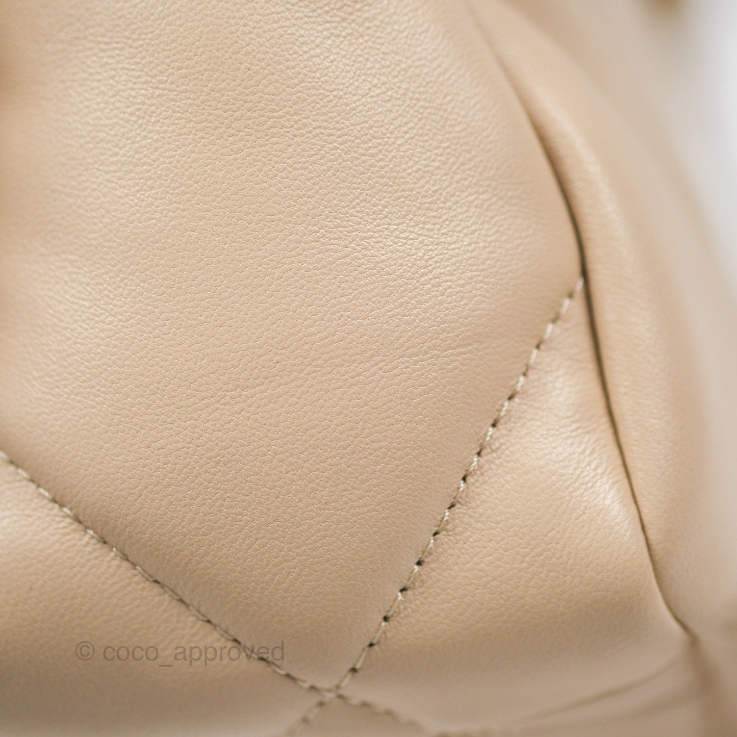 Chanel 19 Small Beige Lambskin Mixed Hardware