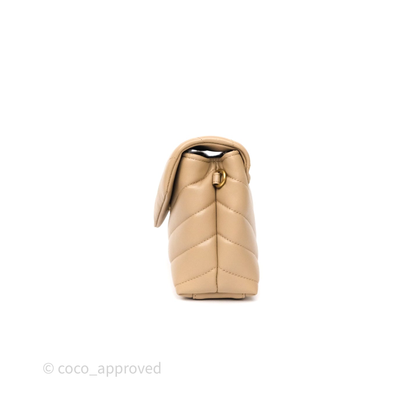 Saint Laurent Loulou Toy Shoulder Bag Beige
