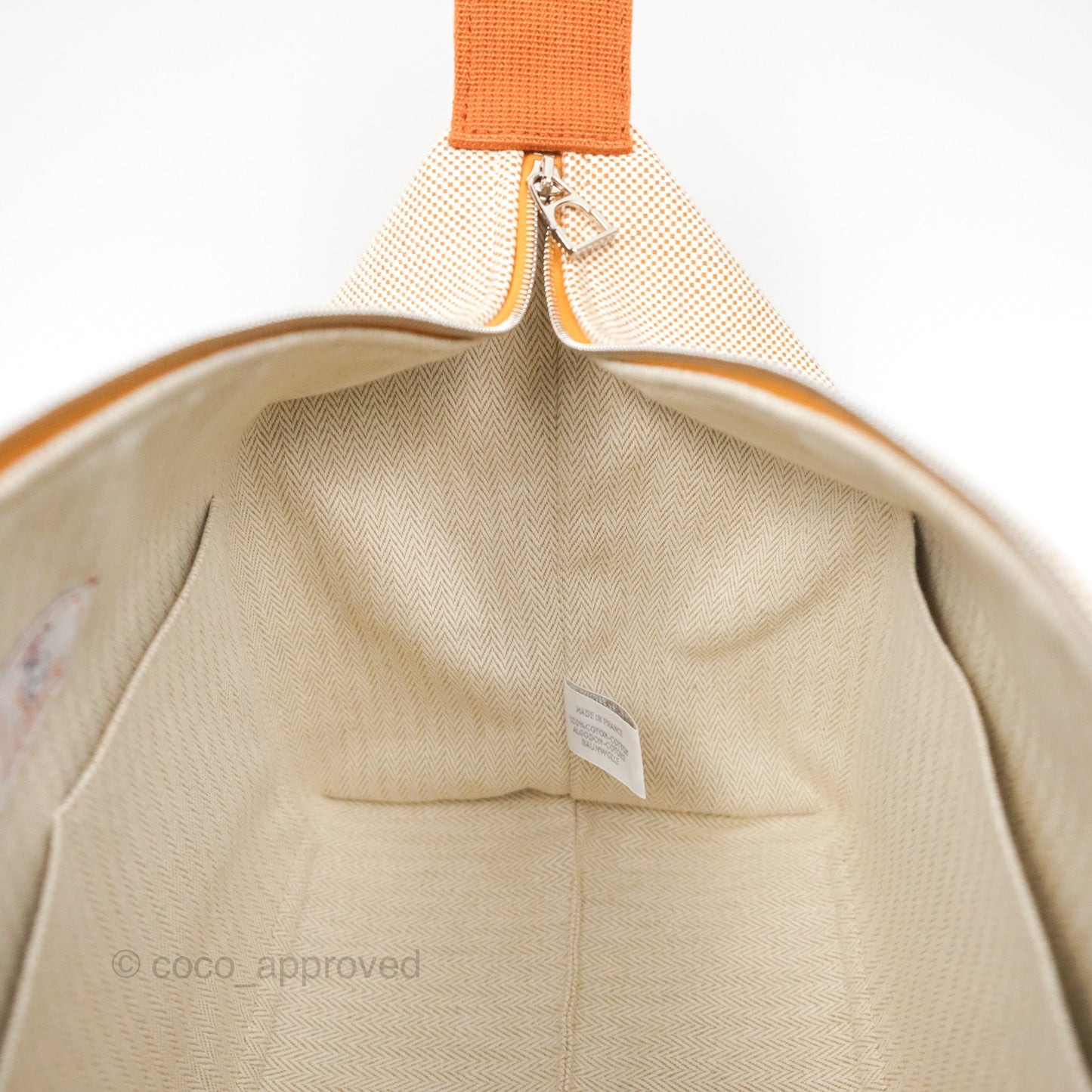 Hermès Large Bride-A-Brac Cabriole Canvas