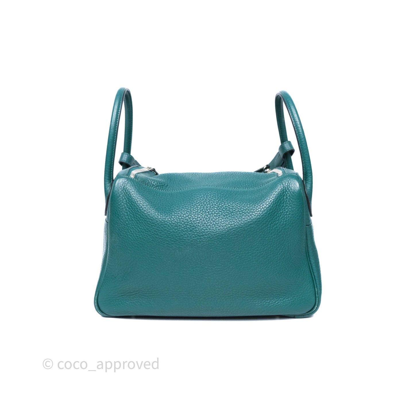 Hermès Lindy 30 Malachite Z6 Clemence Palladium Hardware