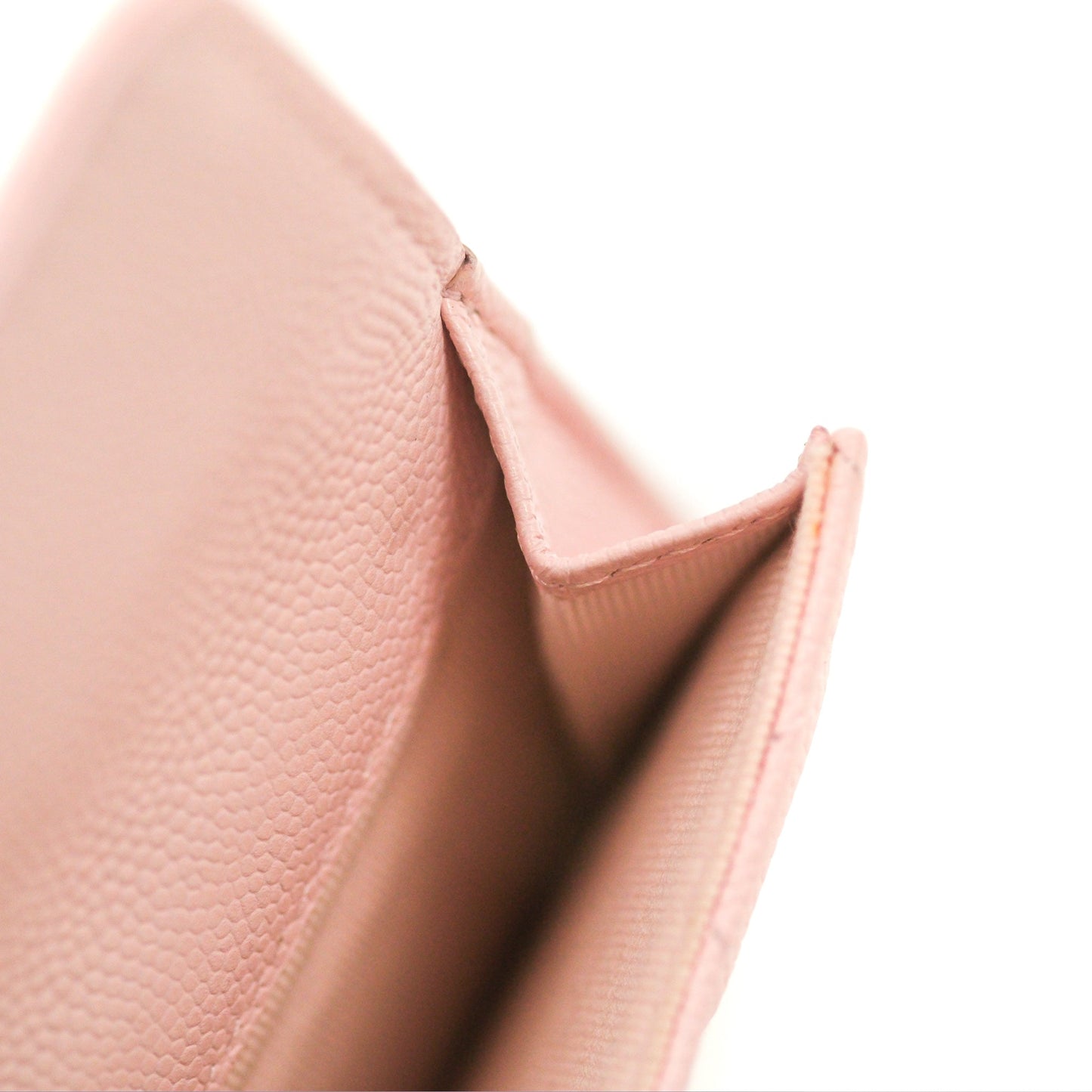 Chanel Quilted Small Classic Flap Trifold Wallet Pink Caviar Gold Hardware