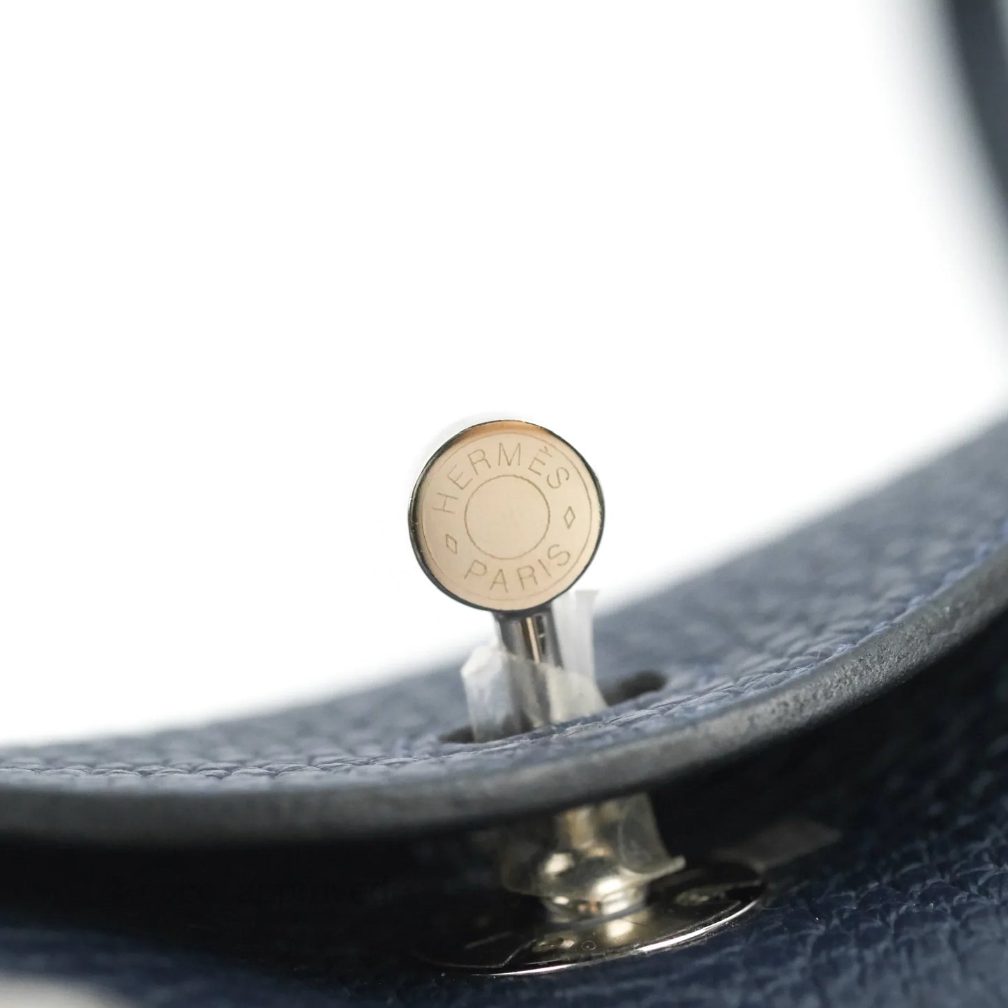 Hermès Mini Lindy 20 Bleu Nuit Clemence Palladium Hardware