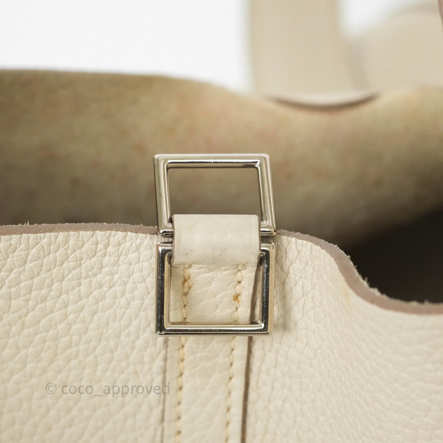 Hermès Picotin 22 Beton Clemence Palladium Hardware