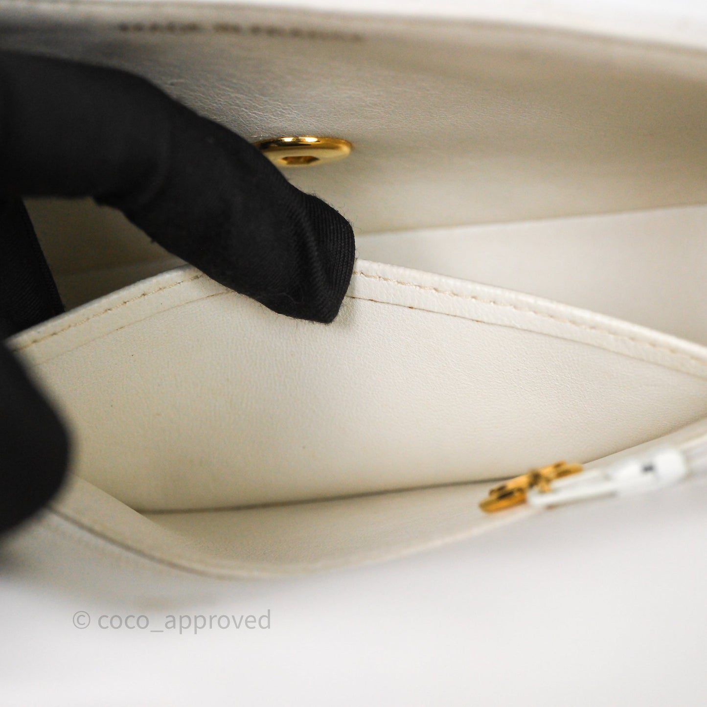 Chanel Vintage Mini Bijoux Chain Flap Bag White Gold Hardware