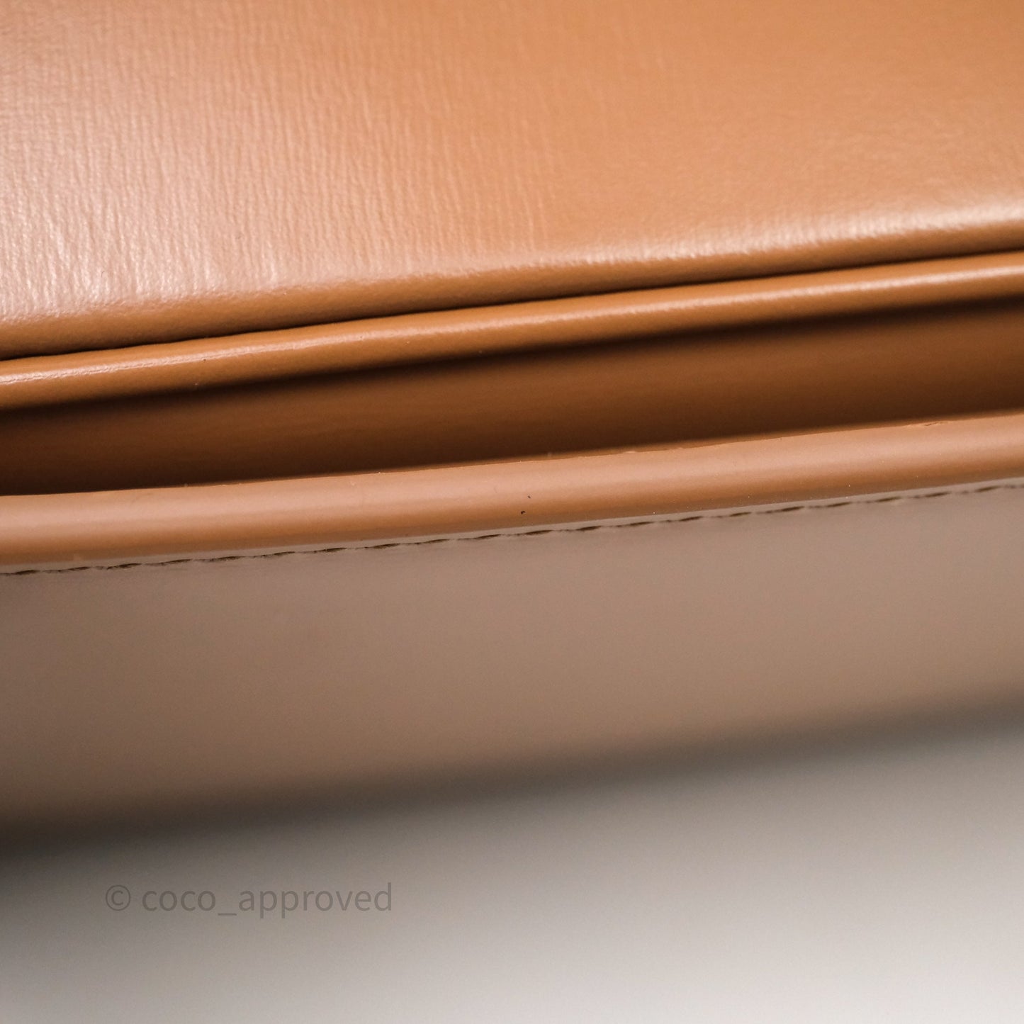 Celine Teen Triomphe Bag Shiny Calfskin Brown