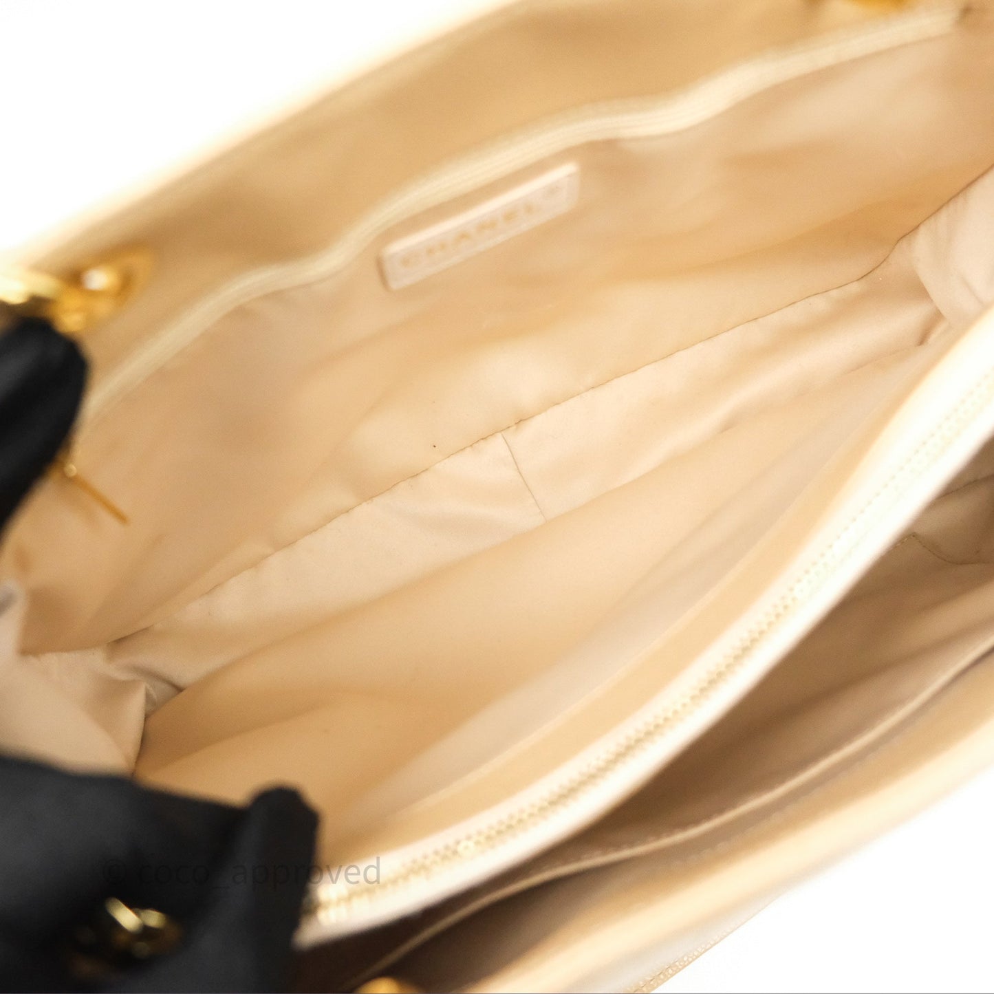 Chanel GST Beige Caviar Gold Hardware
