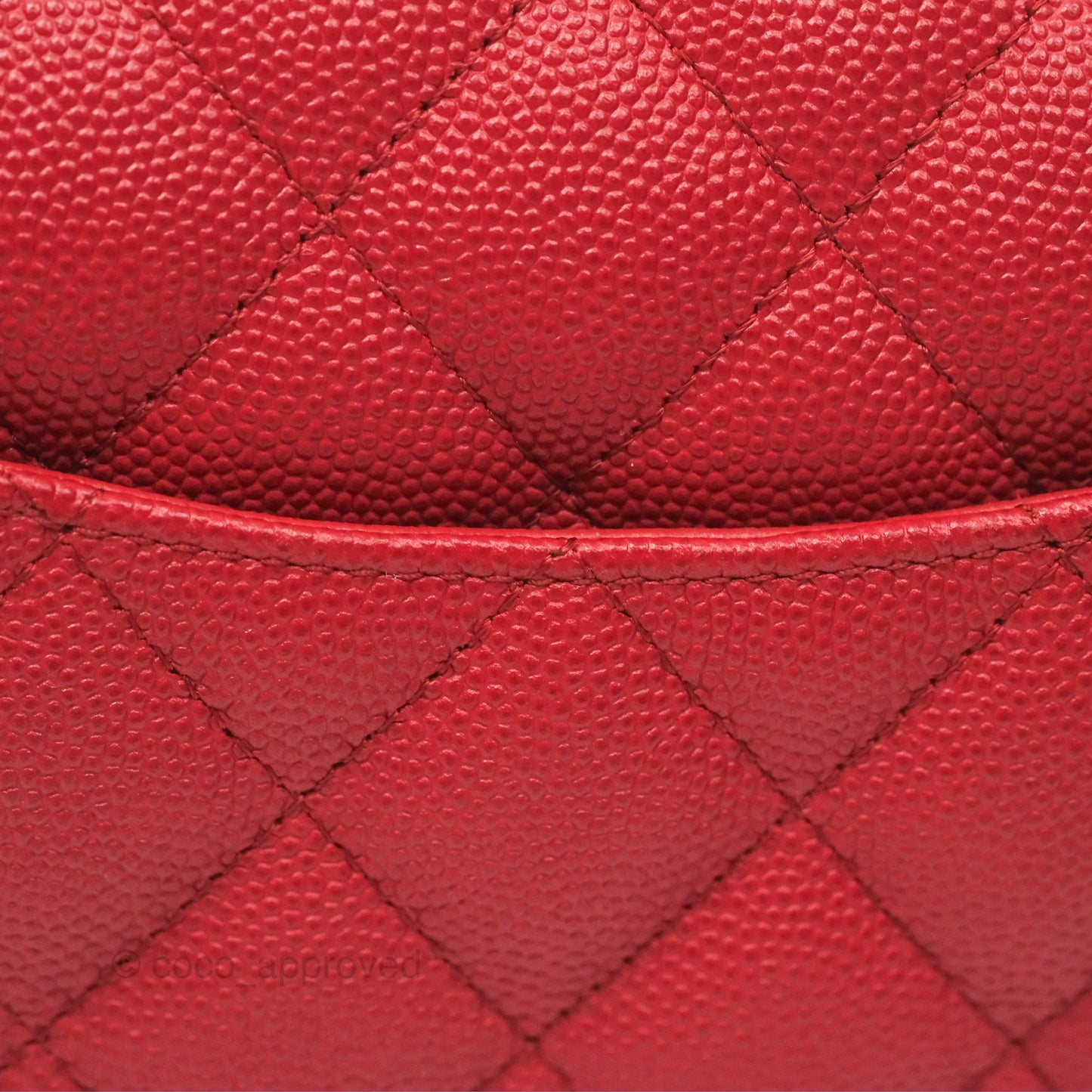 Chanel Quilted Mini Rectangular Red Caviar Silver Hardware