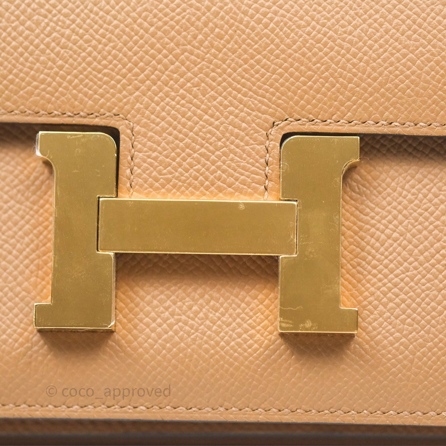 Hermès Constance Mini 18cm Chai 0M Epsom Gold Hardware
