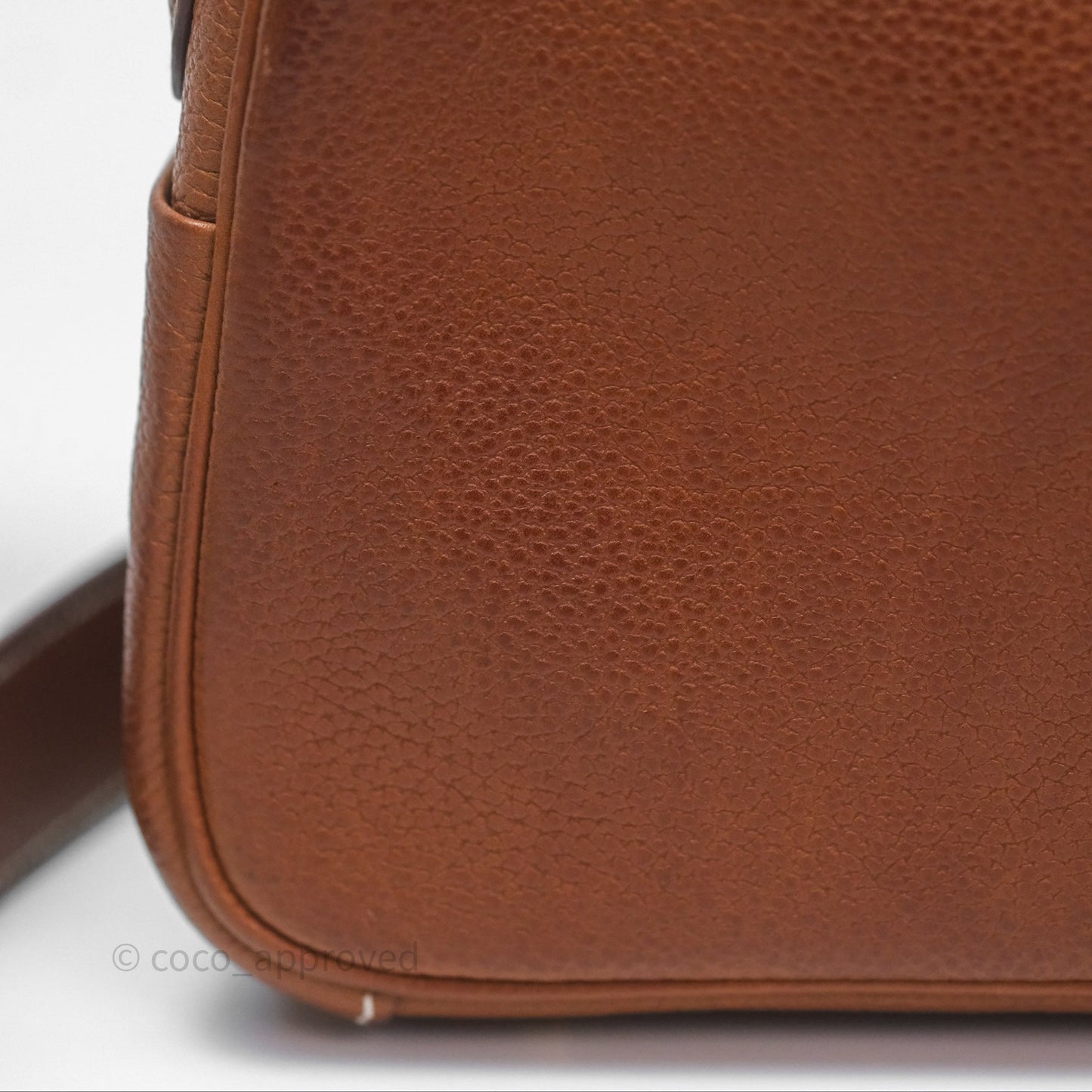 Hermès Mini Lindy 20 Fauve 34 Barenia Gold Hardware
