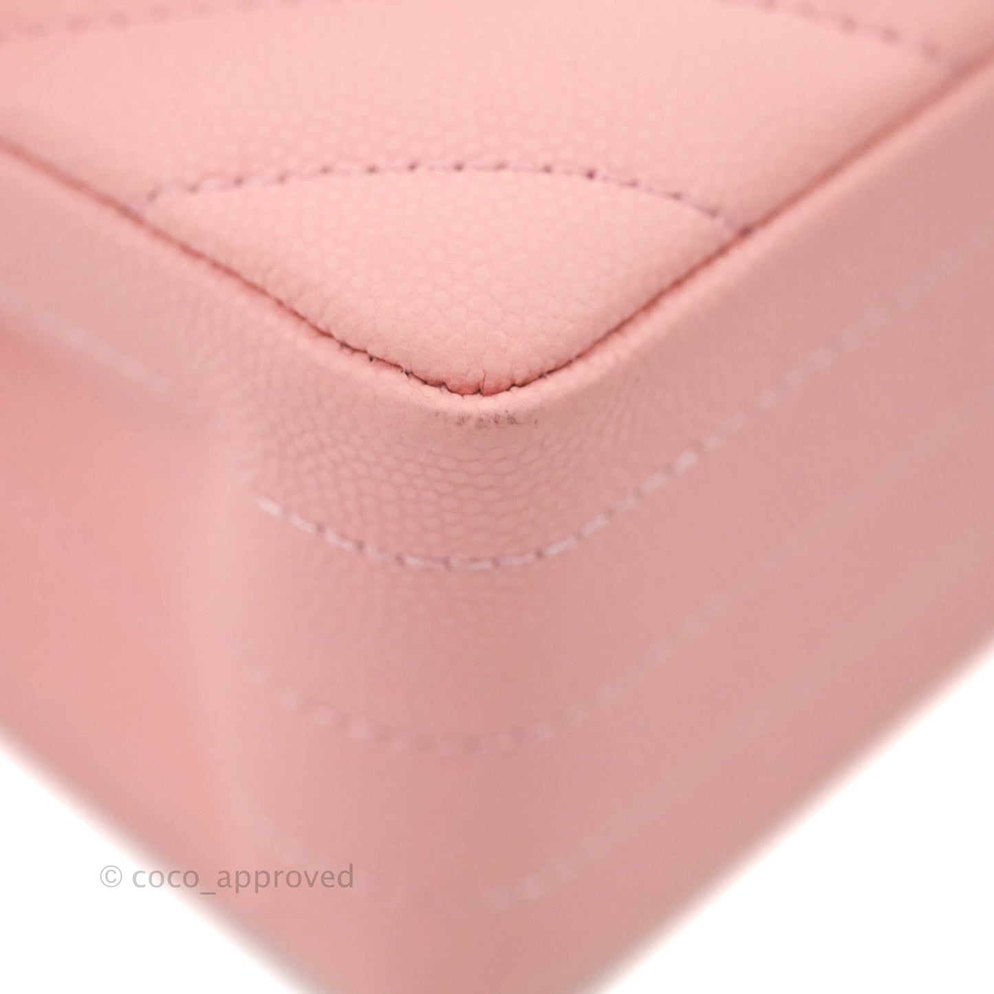 Chanel Classic Chevron S/M Small Double Flap Pink Matte Caviar Gold Hardware