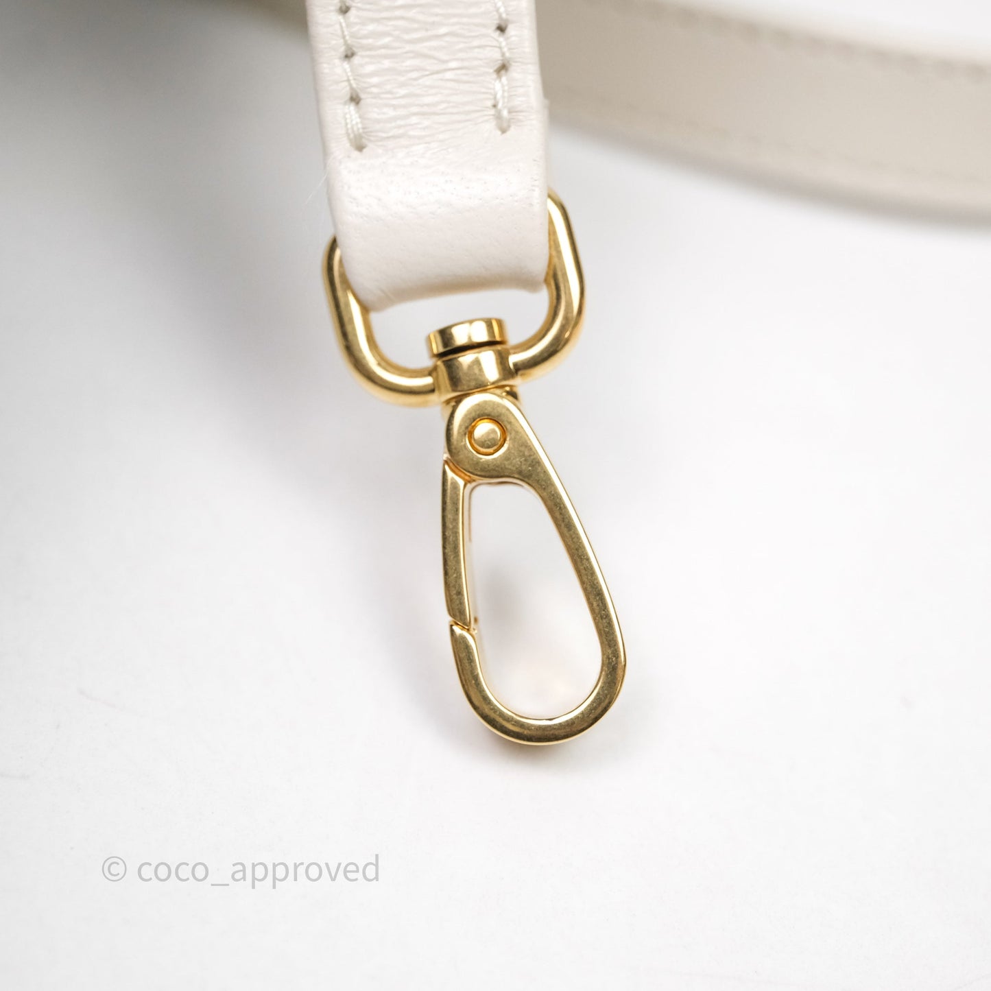 Miu Miu Shearling Vanity Case White Gold Hardware