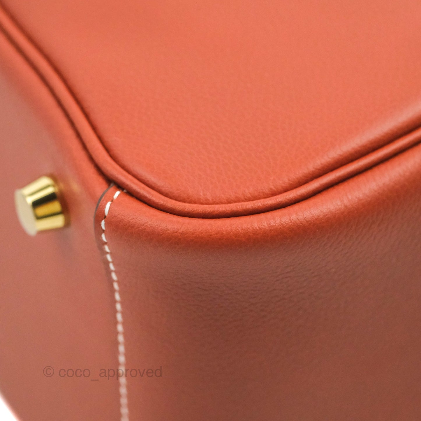 Hermès Lindy 26 Evercolour Sienne Gold Hardware