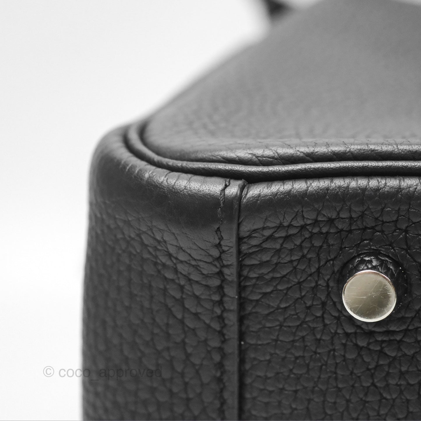 Hermès Lindy 30 Black Clemence Palladium Hardware