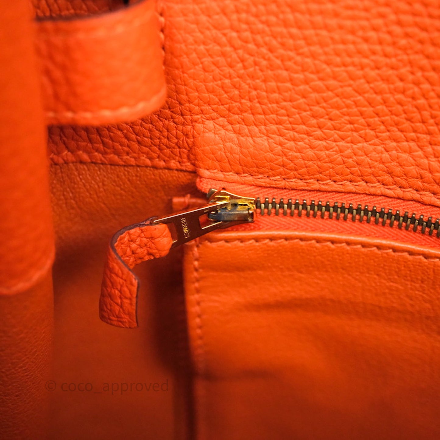 Hermes Kelly So Orange Togo Gold Hardware
