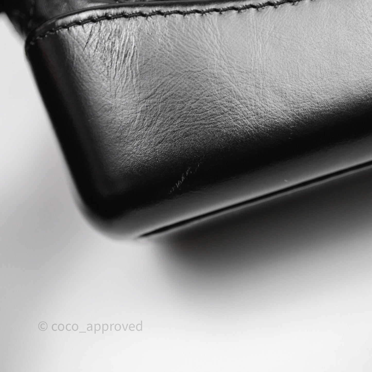 Chanel Small Gabrielle Backpack Quilted Black Aged Calfskin