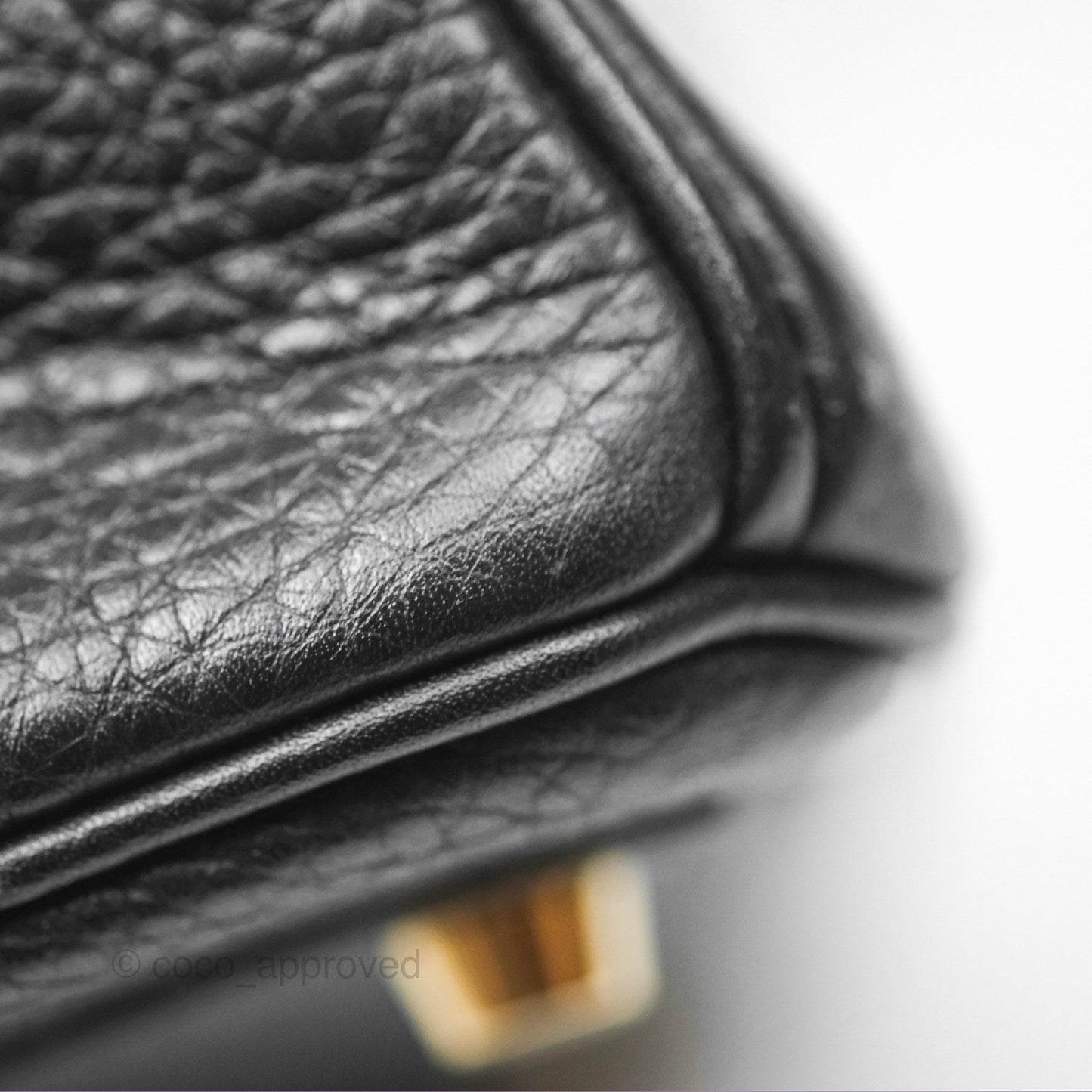 Hermès Birkin 30 Retourne Black Noir 89 Clemence Gold Hardware