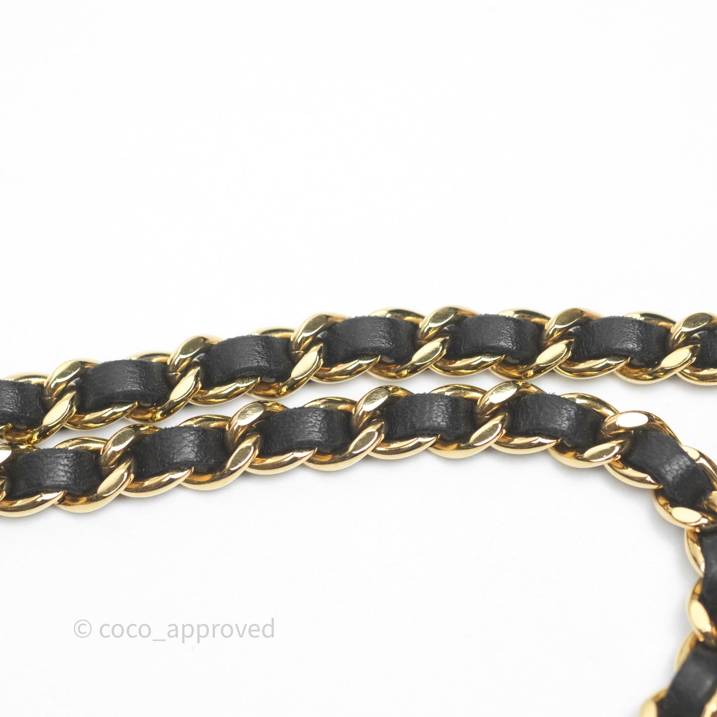 Chanel Mini Square Black Chevron Lambskin Gold Hardware