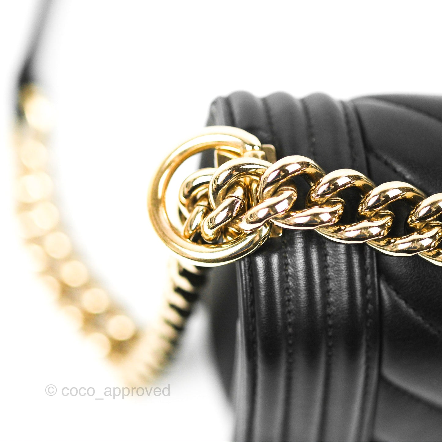 Chanel Medium Boy Chevron Black Calfskin Gold Hardware