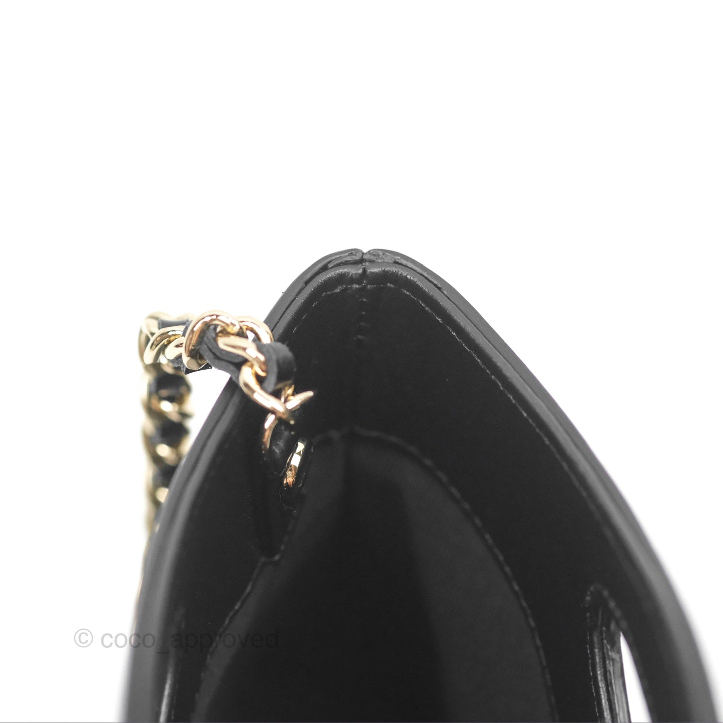 Chanel Nano 31 Black Shiny Calfskin Gold Hardware