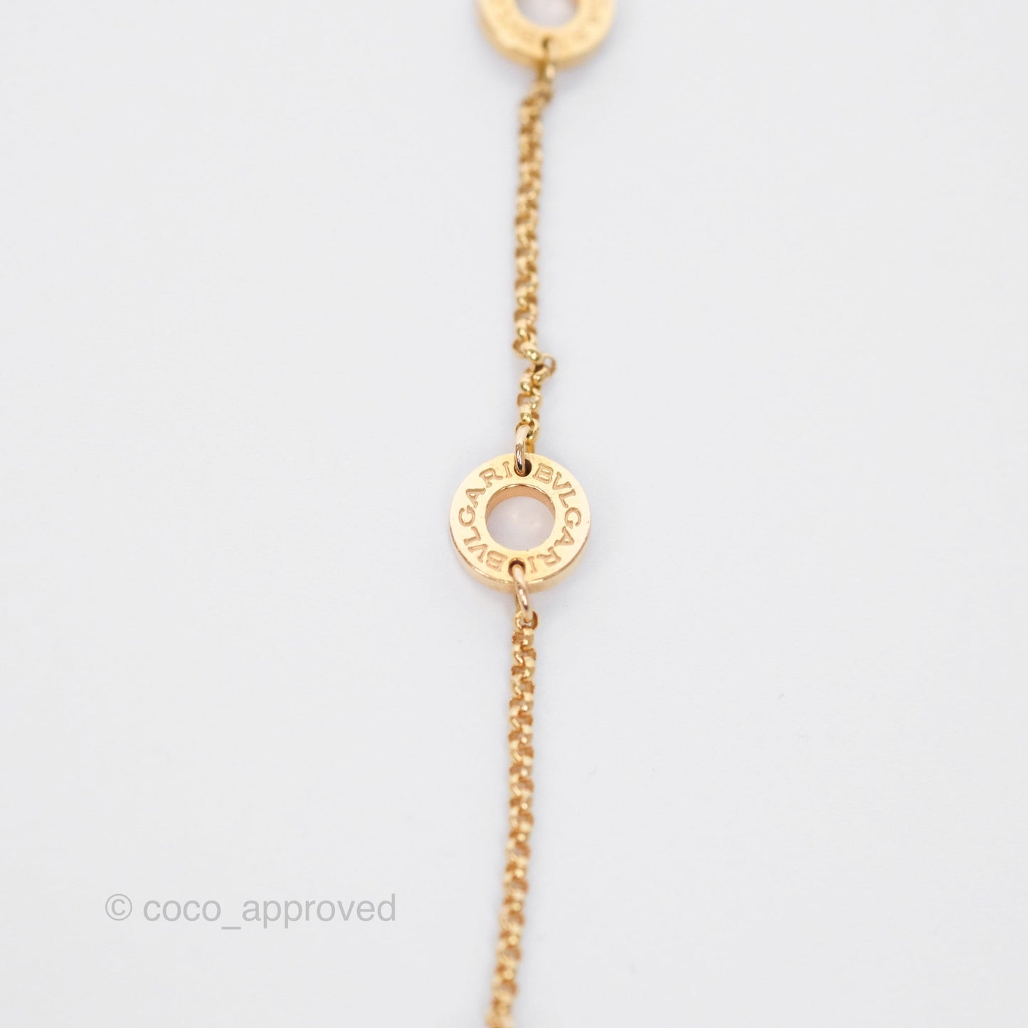 Bvlgari Mini Zero1 Necklace Ceramic Bronze Rose Gold