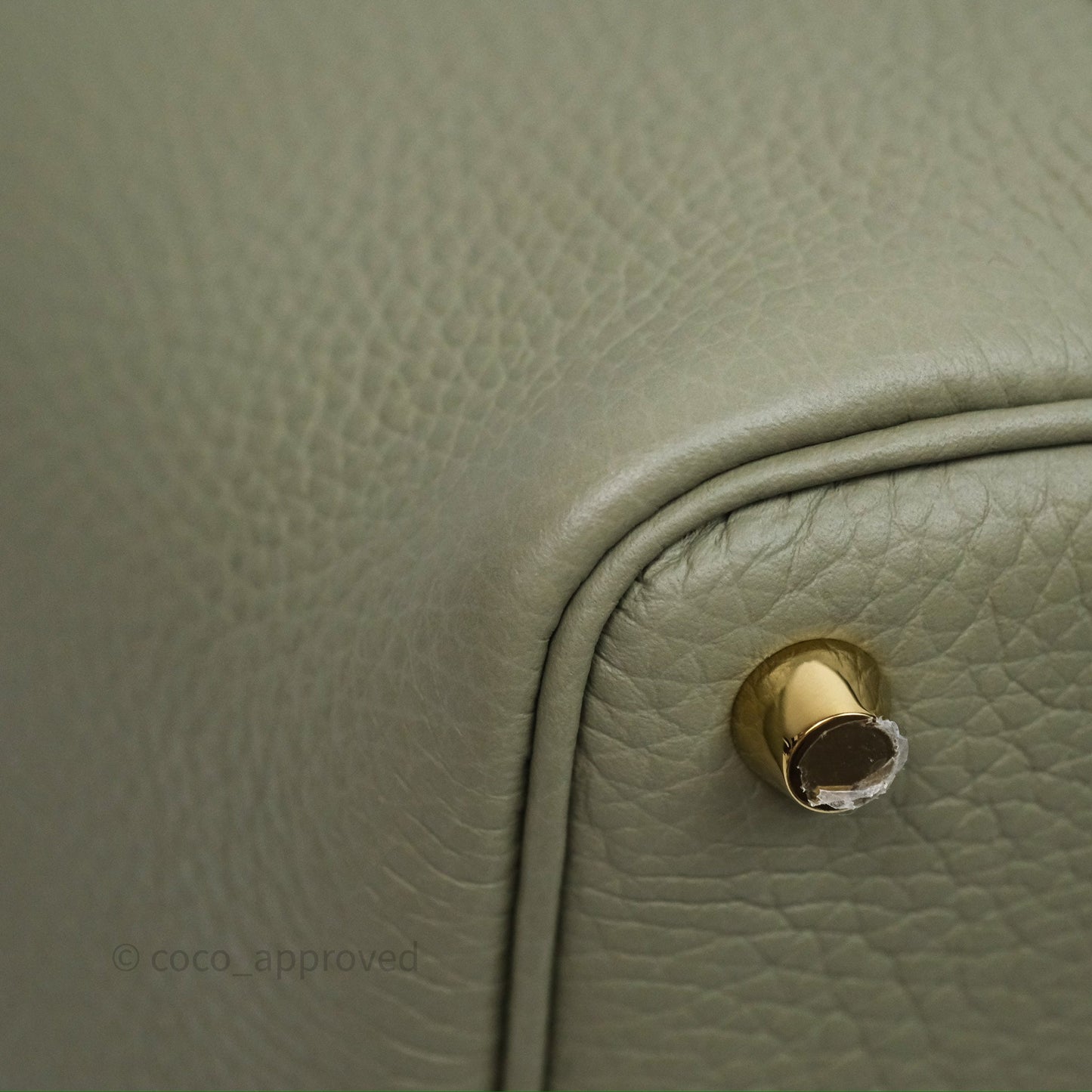Hermès Picotin 18 Lock Sauge Q1 Clemence Gold Hardware