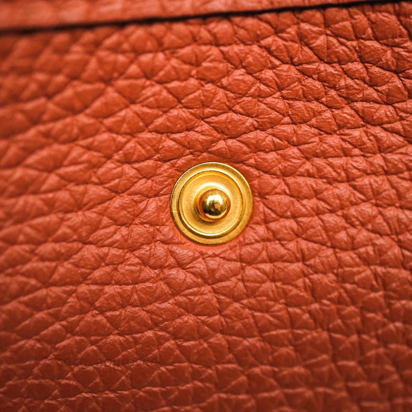 Hermès Mini Evelyne 16 Brick Clemence Gold Hardware