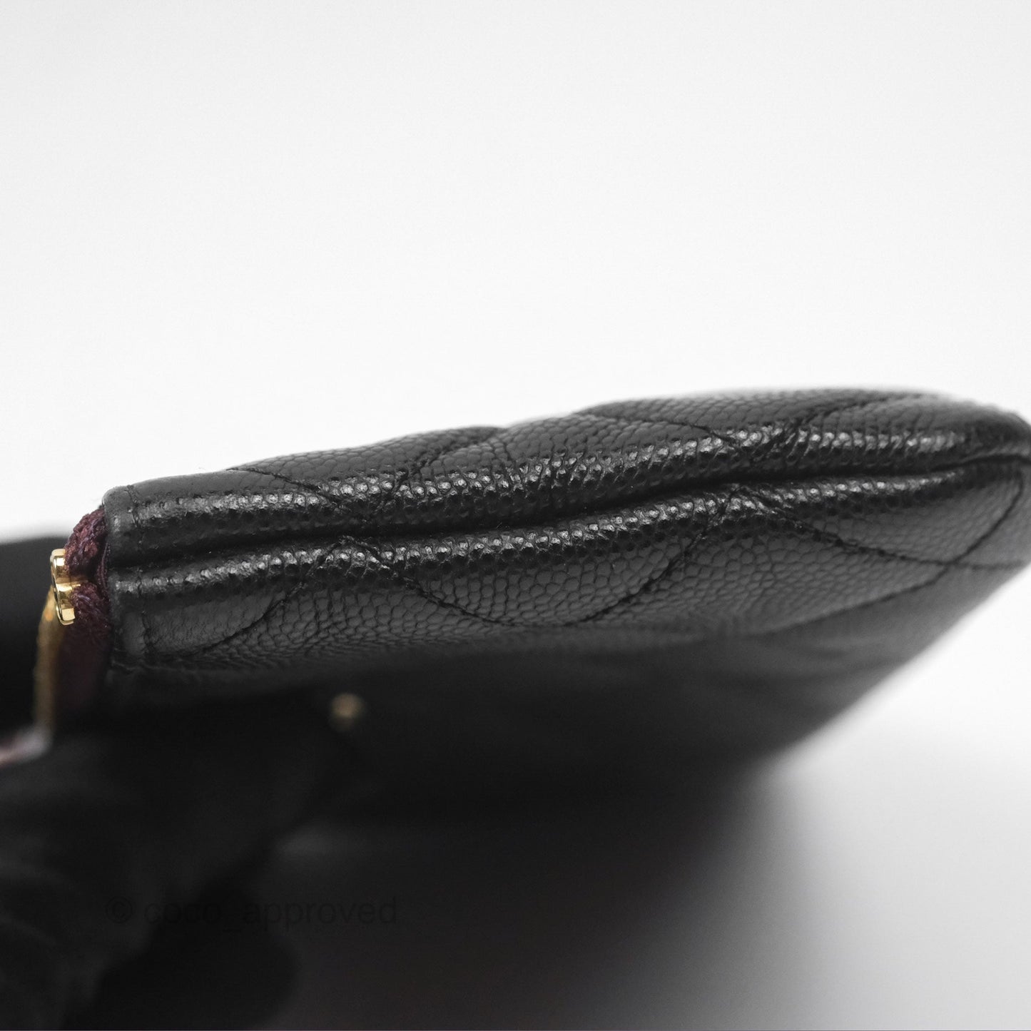 Chanel Quilted Mini O Case Black Caviar Gold Hardware