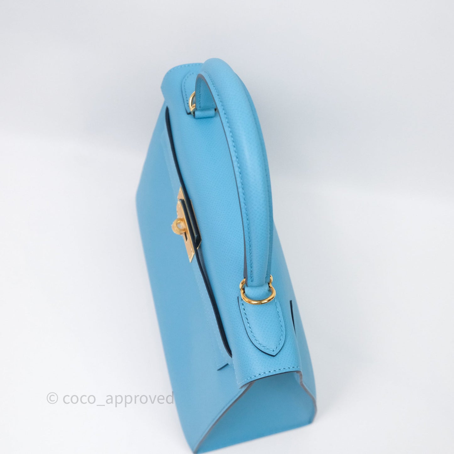 Hermès Kelly 28 Bleu du Nord P3 Epsom Gold Hardware