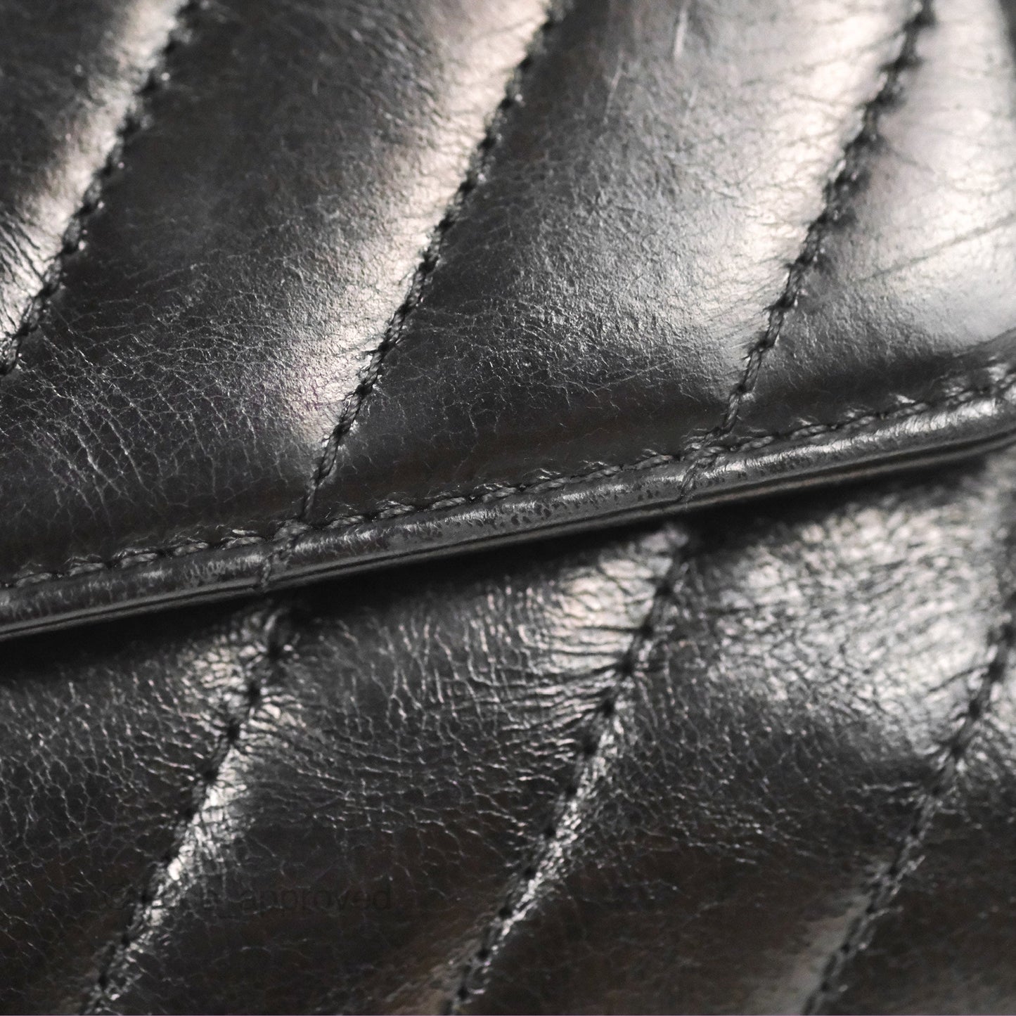 Chanel Chevron Small Coco Handle Black Shiny Aged Calfskin Aged Gold Hardware’s