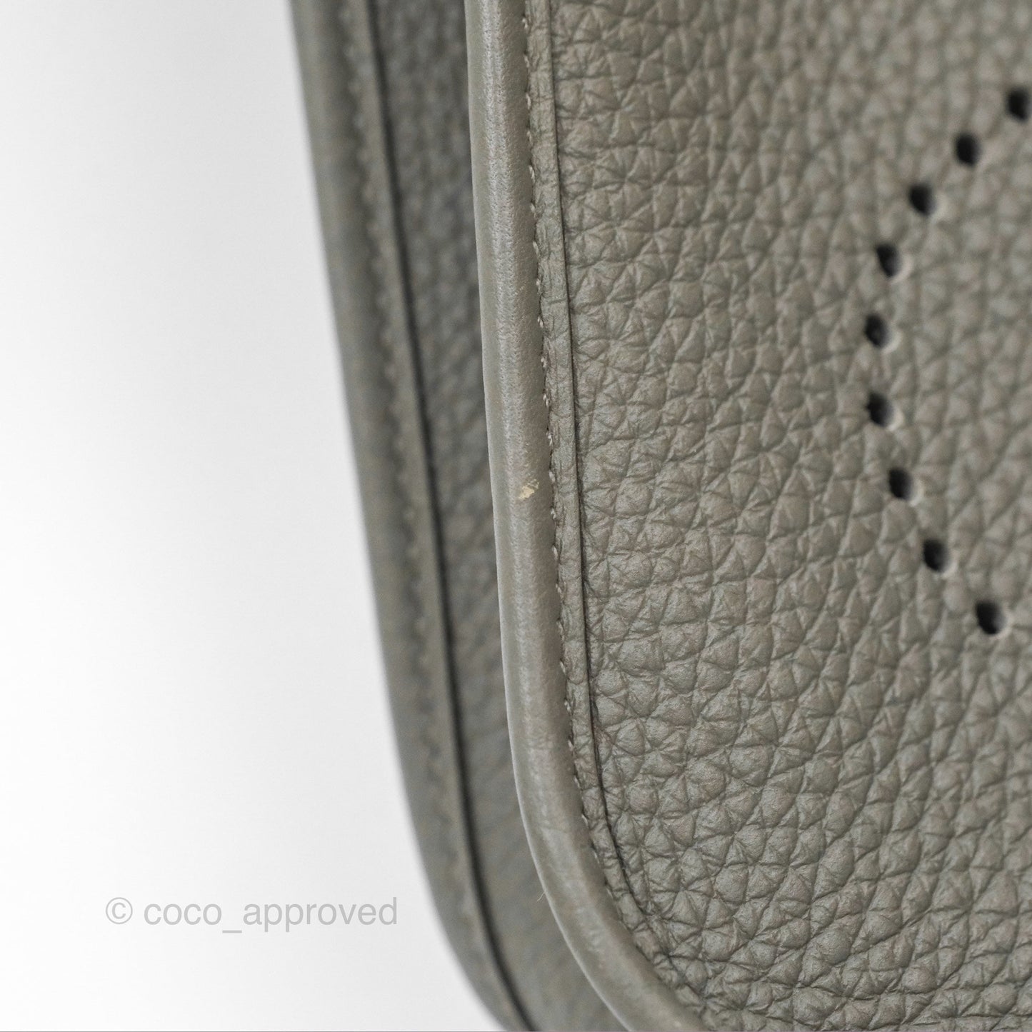 Hermès Mini Evelyne 16 Gris Meyer 0L Clemence Palladium Hardware