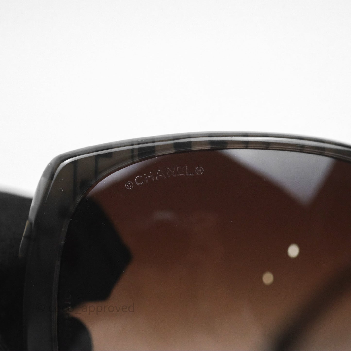Chanel 5216 Square Oversized Frame CC Sunglasses Brown