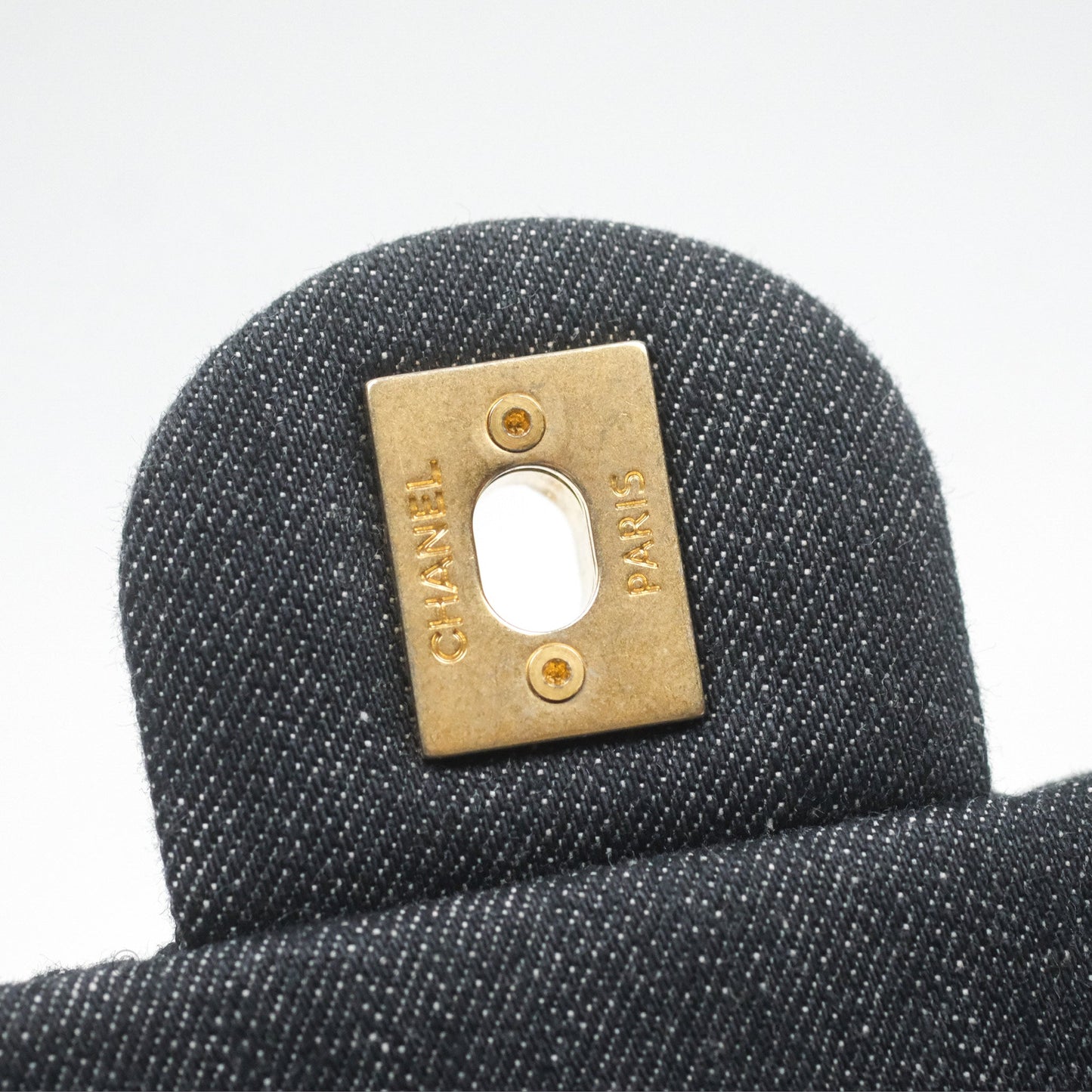 Chanel Medium Funky Town Flap Denim Aged Gold Hardware 22S