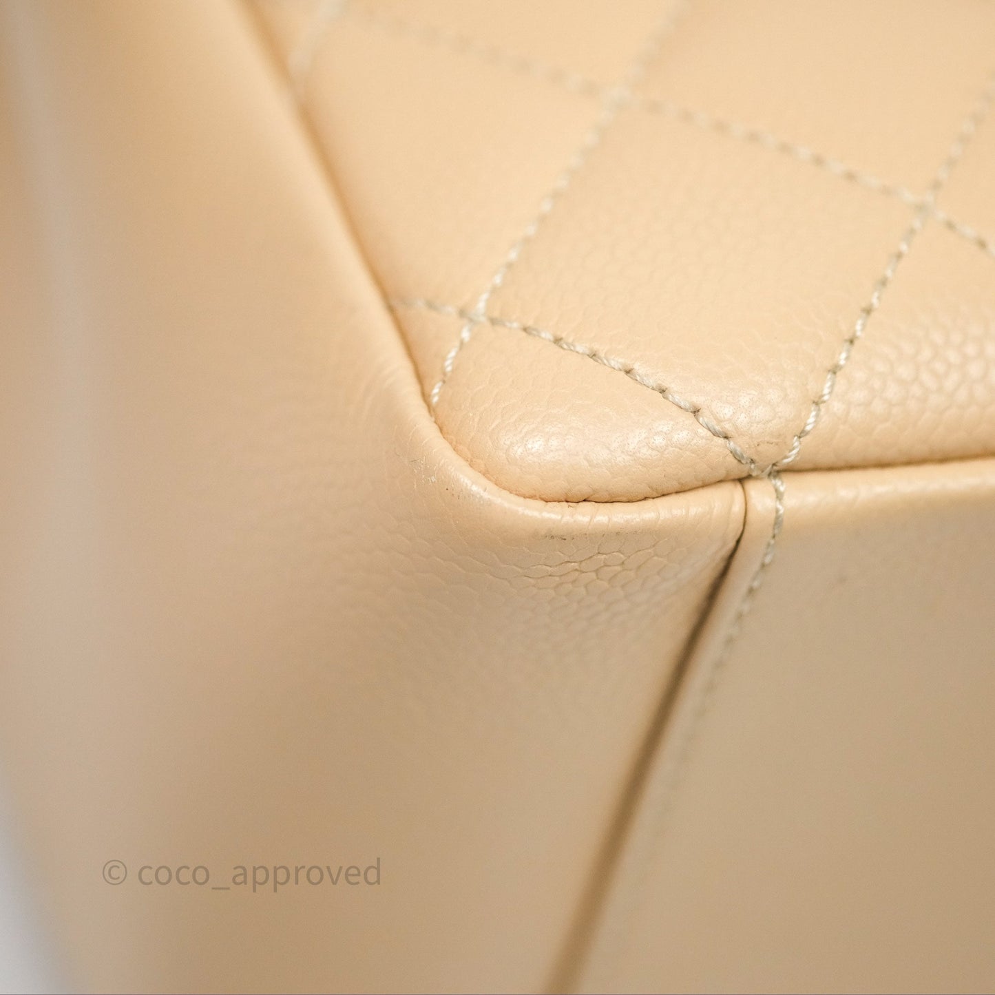 Chanel GST Beige Caviar Gold Hardware